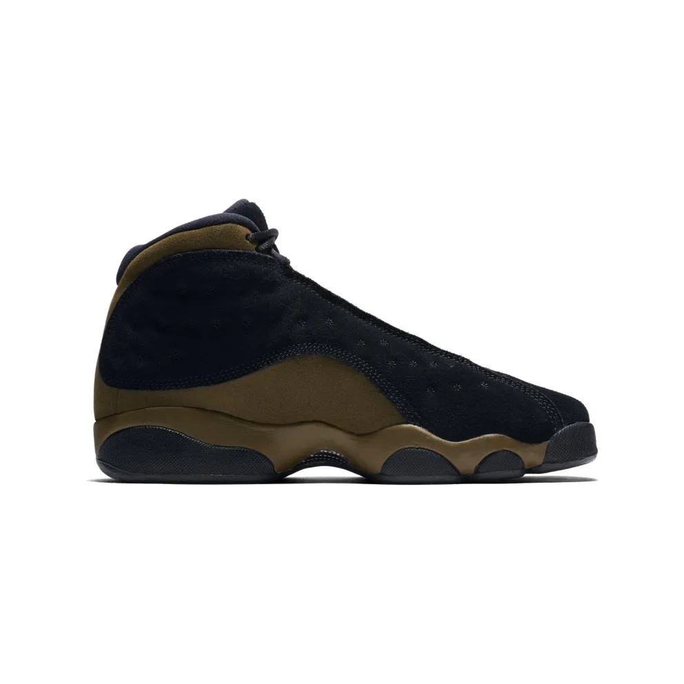 Jordan 13 Retro Olive (GS) Black/True Red-Light Olive (884129-006)