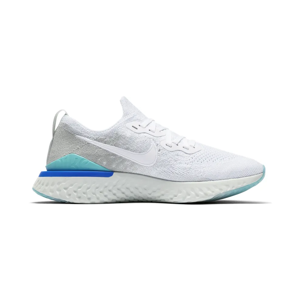 Nike Epic React Flykint 2 “White / Light Silver / Spruce Aura” (BQ8927-105)