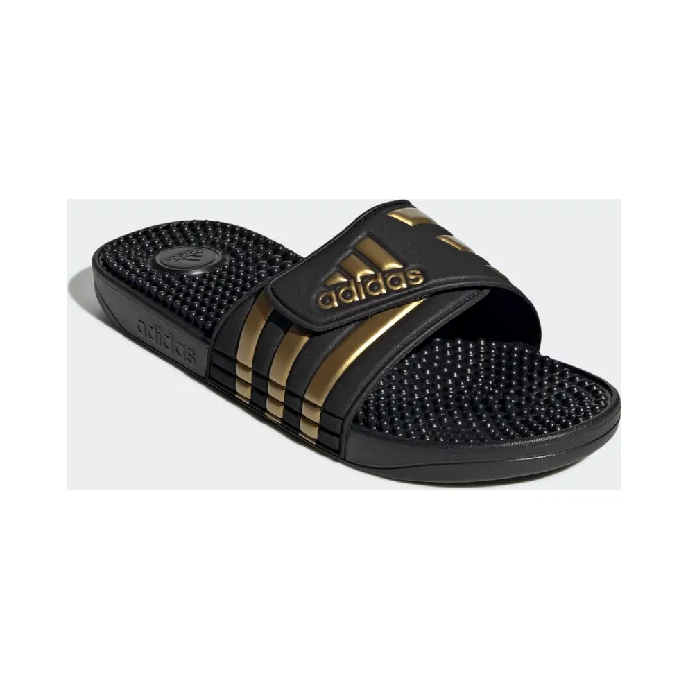 Adidas Adissage Slides Core Black / Gold Metallic / Core Black (EG6517)
