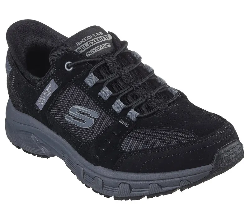 Skechers Slip-ins Relaxed Fit: Oak Canyon Sneaker Black/Houtskool