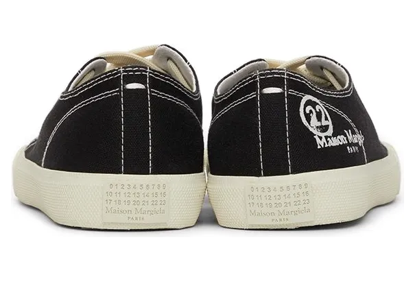 Maison Margiela Black Canvas Tabi Sneakers (S58WS0110 P1875) (4)