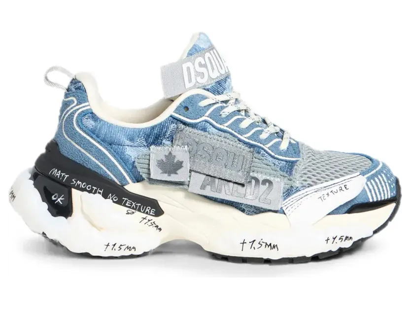 DSQUARED2 Faster sneakers – Blauw (SNW046123809083)