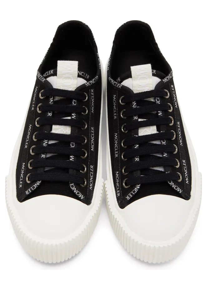 Moncler White Canvas Glissiere Sneakers (G109B4M7264002SS9) (5)