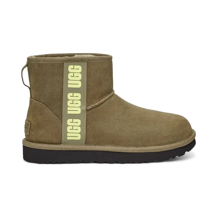 UGG Classic Mini Side Logo Boot Olive Green (1122558-BOPLL)