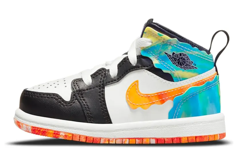 Jordan 1 Mid SE Wavy “Black / Team Orange / Kumquat / White” (DJ6564-038)