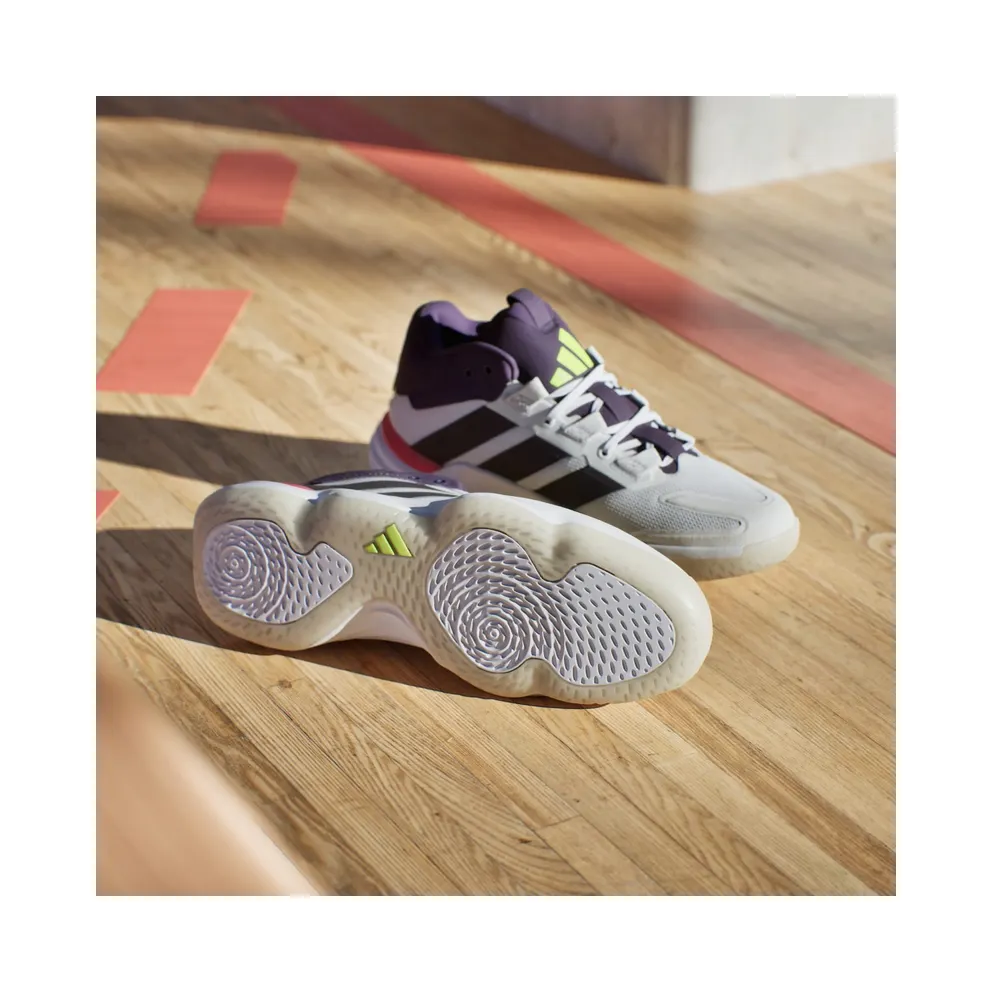 Adidas Court Stabil Indoor Cloud White / Aurora Met. / Aurora Plum (JH5163)