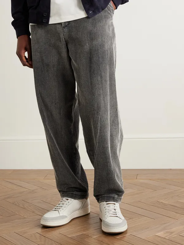 Officine Creative The Answer 001 Distressed Suede-Trimmed Leather White (OCUANSW001-CVCOM00000LC128)