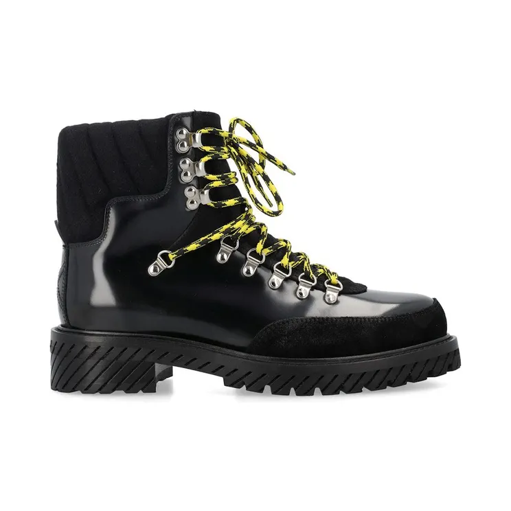 OFF-White Gstaad Lace Up Boot Black (OMID028F23LEA0011010)