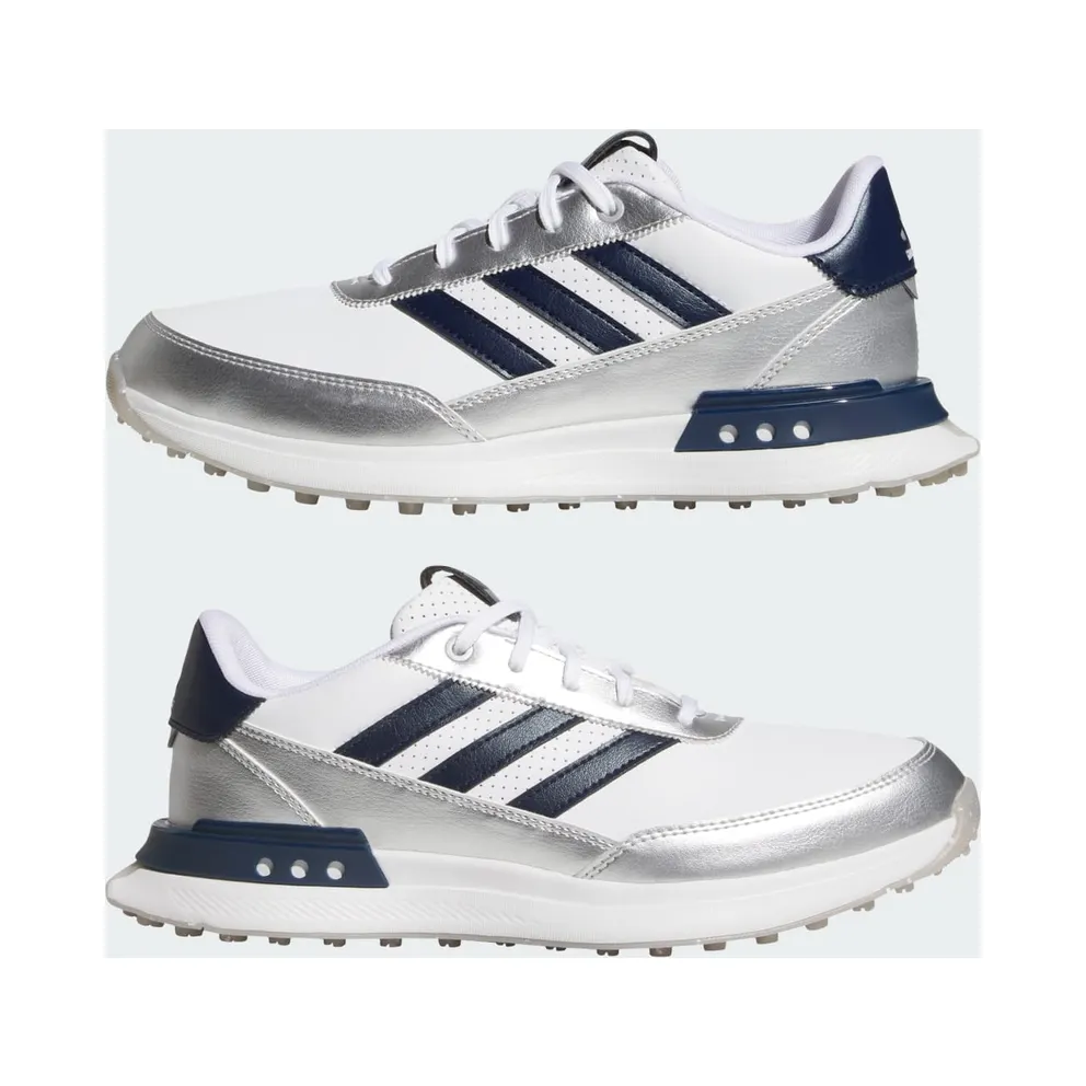 adidas S2G 25 Leather Spikeless Golf Cloud White Night Indigo Grey Two (JR6952)