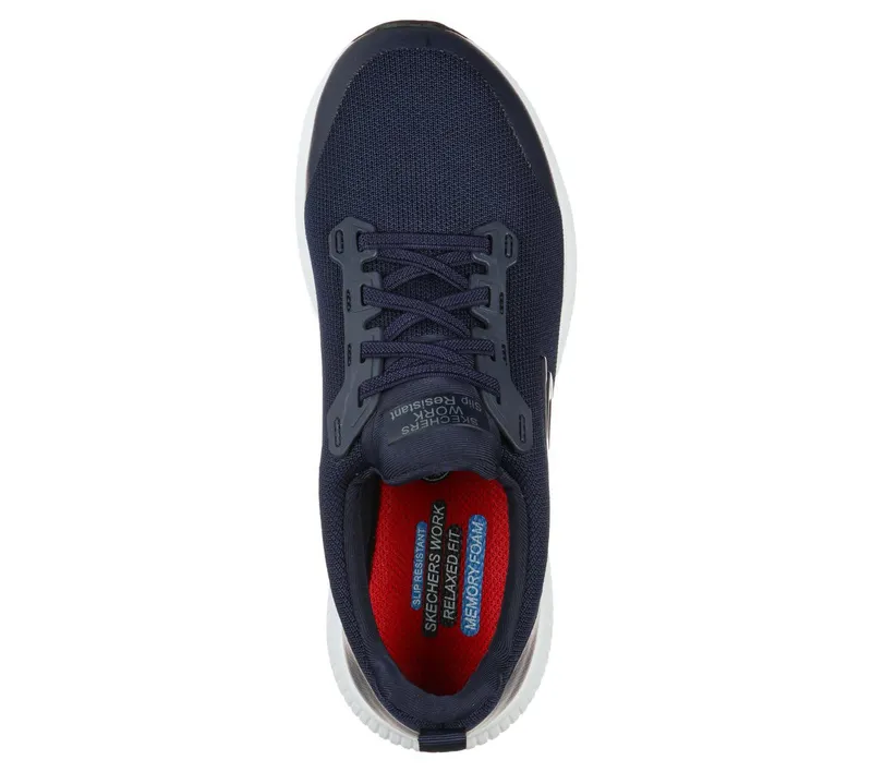 Skechers Work Slip-Resistant: Squad Sneaker Black