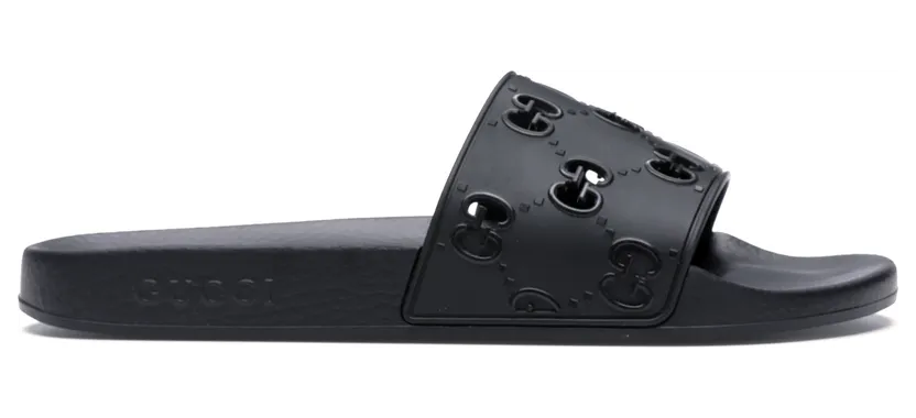 Gucci GG Slide Rubber Black
