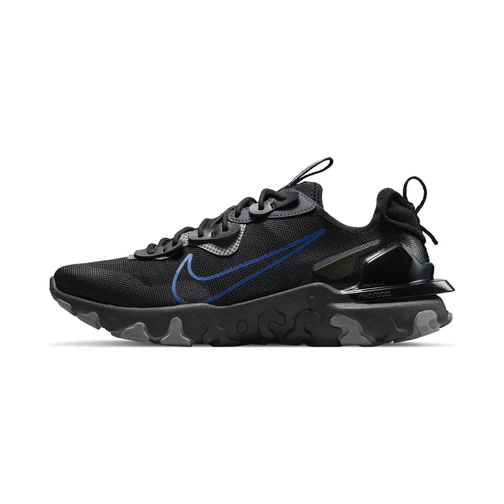 Nike React Vision “Black / Dark Smoke Grey / Iron Grey / Game Royal” (DM9460-001)