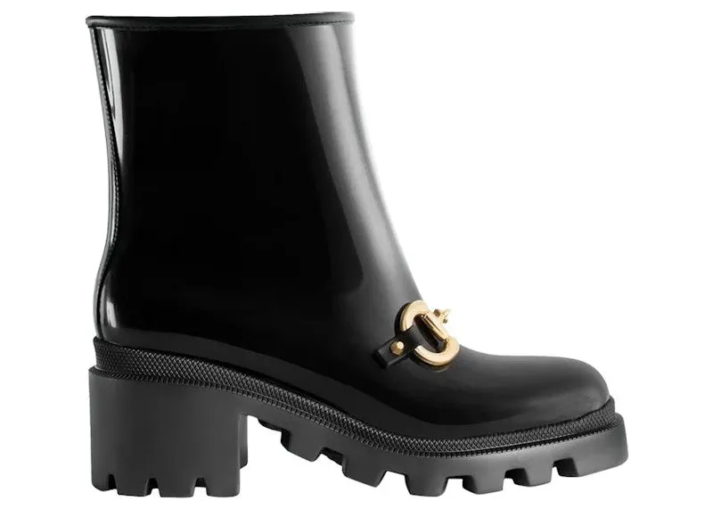 Gucci Horsebit Rain Boots Black (670407 JCCP0 1000)