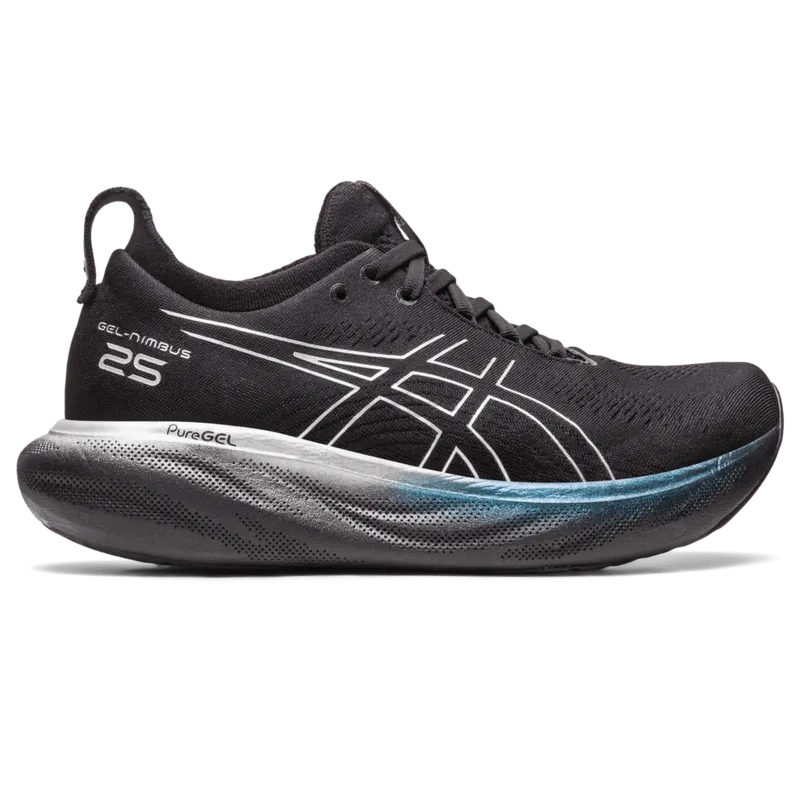 Asics GEL-NIMBUS 25 PLATINUM Black/Pure Silver (1012B435.001)