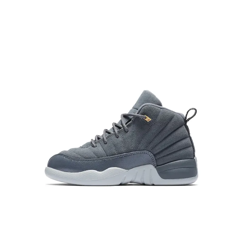 Jordan 12 Retro Dark Grey (PS) Dark Grey/Dark Grey-Wolf Grey (151186-005)