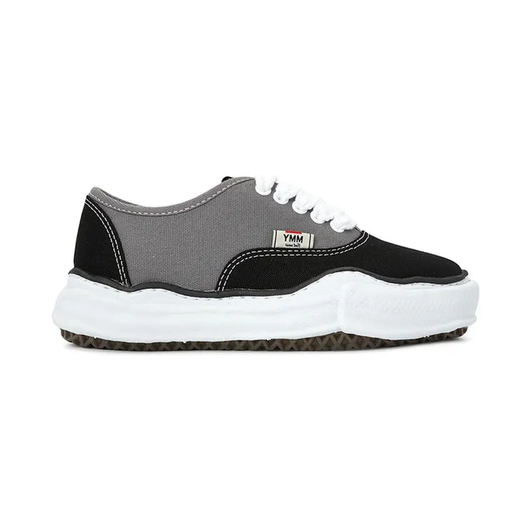 Maison Mihara Yasuhiro Baker OG Sole Bicolor Canvas Low Black Grey (A13FW738-BLACK GREY)