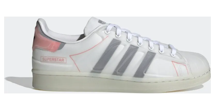 adidas Superstar Futureshell Schuh Cloud White / Core Black / Semi Solar Red (FX5553)