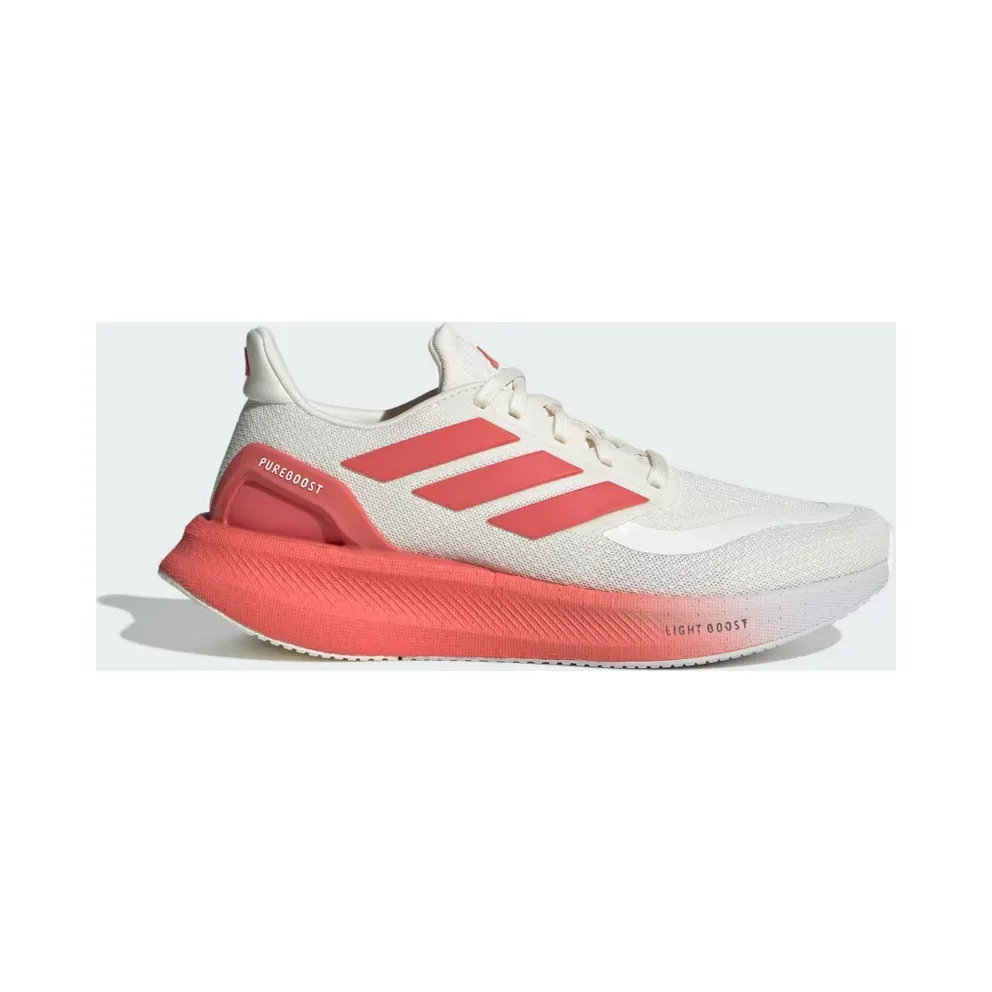 adidas Pureboost 5 Running “Off White / Preloved Scarlet / Iron Metallic” (JQ6914)