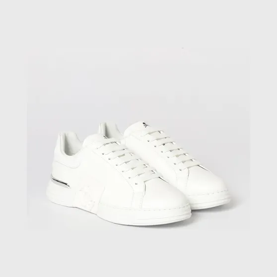 Philipp plein Phantom Kick$ Leather Sneakers White (SAFSUSC0904PLE005N01)