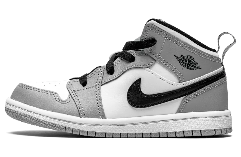 Air Jordan 1 Mid TD ‘Light Smoke Grey’ Light Smoke Grey/Black/White (640735-092)