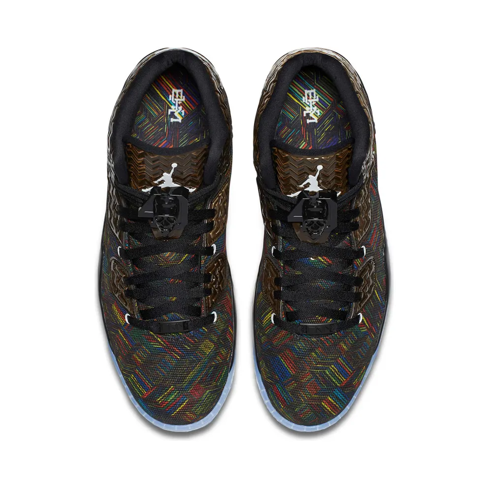 Jordan Spike Forty Black History Month (2016) Black/White-Black-Voltage Green (836750-045)