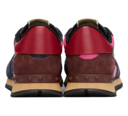 Valentino Navy and Pink Valentino Garavani Camo Rockrunner Sneakers (TY2S0723TCC) (3)