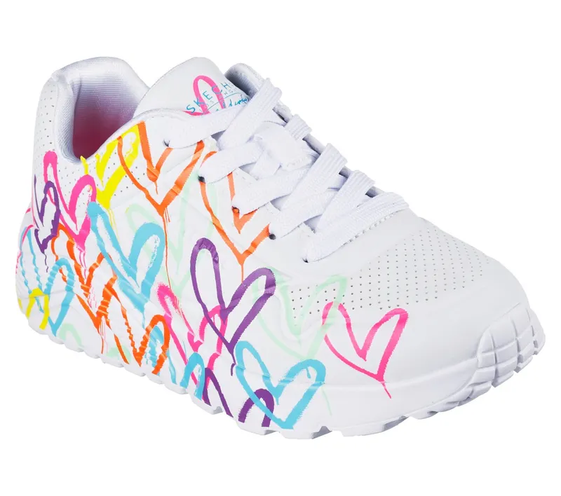 Skechers JGoldcrown: UNO Lite – Spread the Love Sneaker White