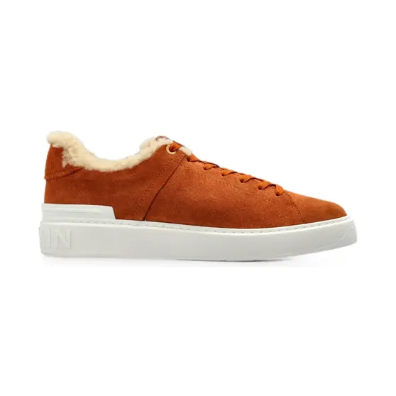 Balmain B-Court met lammy afwerking “Brown” (HM1VI288LSRG)
