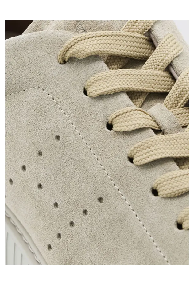 Hogan H-Stripes Suede Sneakers with Perforated H Logo Beige (HXM6770GF5FUHOC803) (3)
