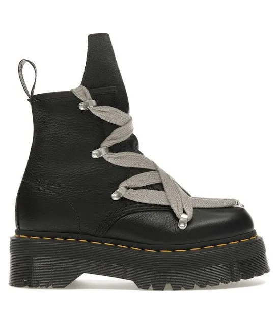 Dr. Martens 1460 Quad Leather Sole Pentagram Jumbo Lace Boot Rick Owens Black (DW02B3803 7001 09)