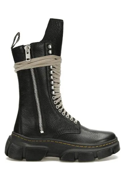 Dr. Martens 1918 DMXL Calf Length Zip Boot Rick Owens Black (31750001)