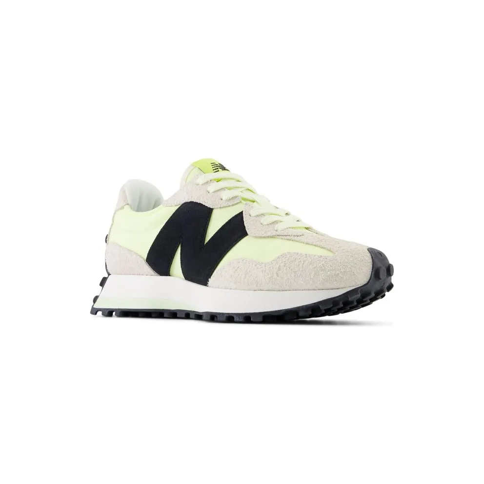 New Balance 327 White Black Grey Yellow (WS327WG)