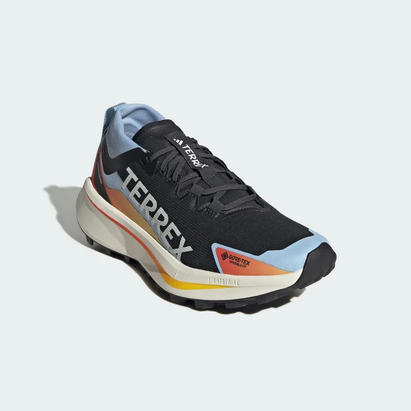 Adidas Terrex Agravic GTX Trail Running Core Black / Cloud White / Glow Blue (JQ9158)