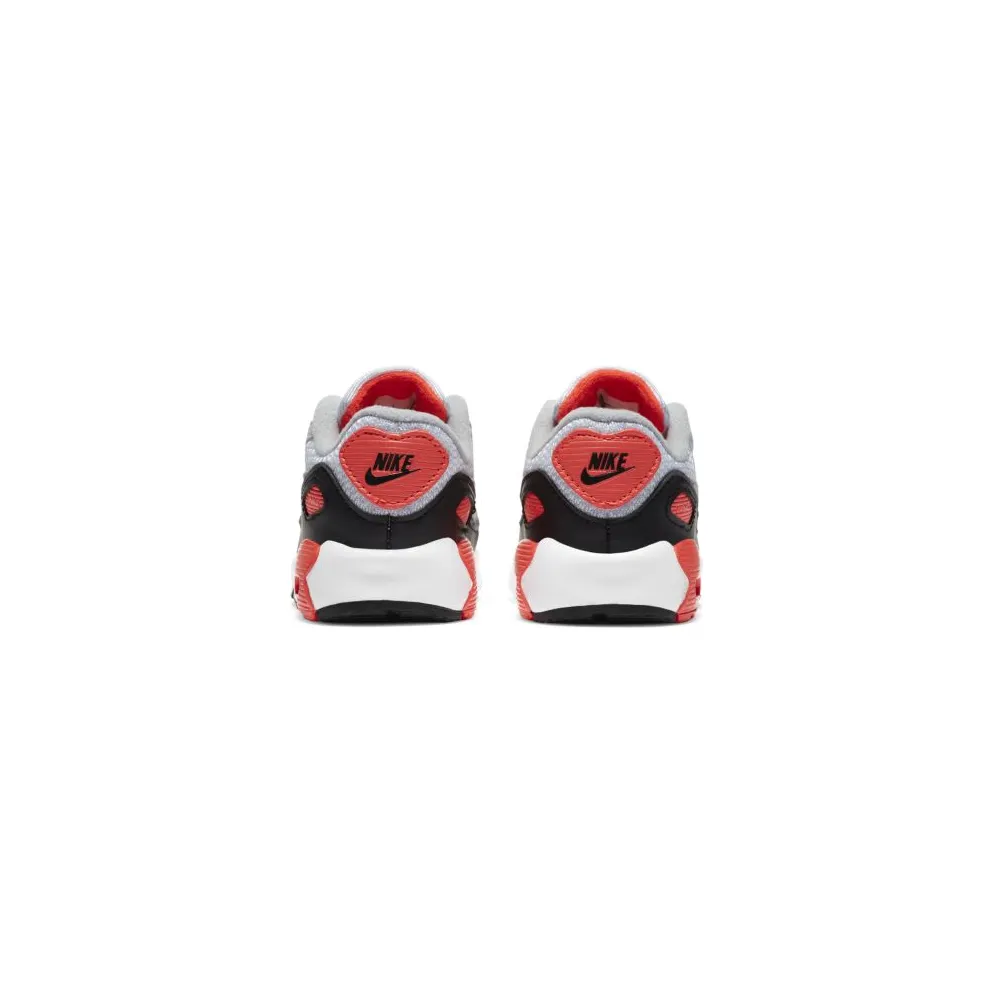 Nike Air Max 90 Infrared 2020 (TD) White/Black-Cool Grey-Radiant Red (DC8333-100)