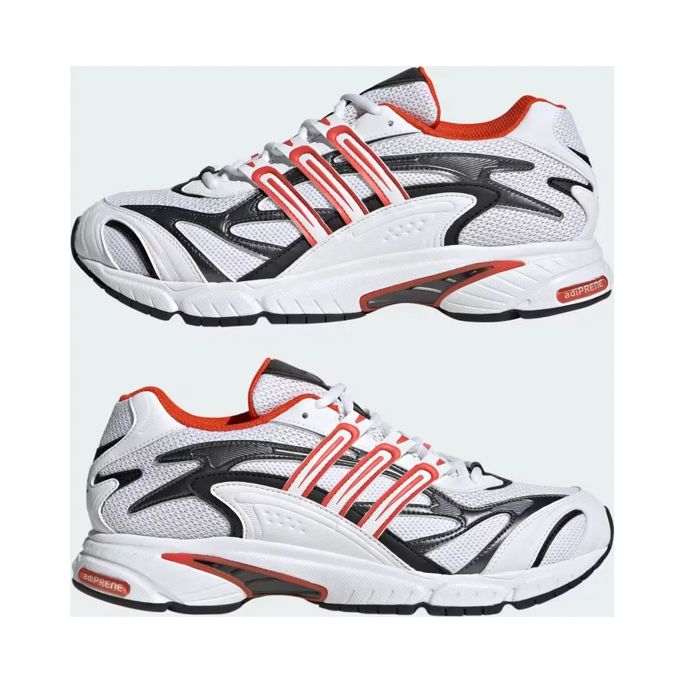 adidas Temper Run 2.0 Cloud White Preloved Red Core Black