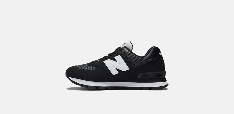 New Balance Black 574 Rugged (ML574DGO)