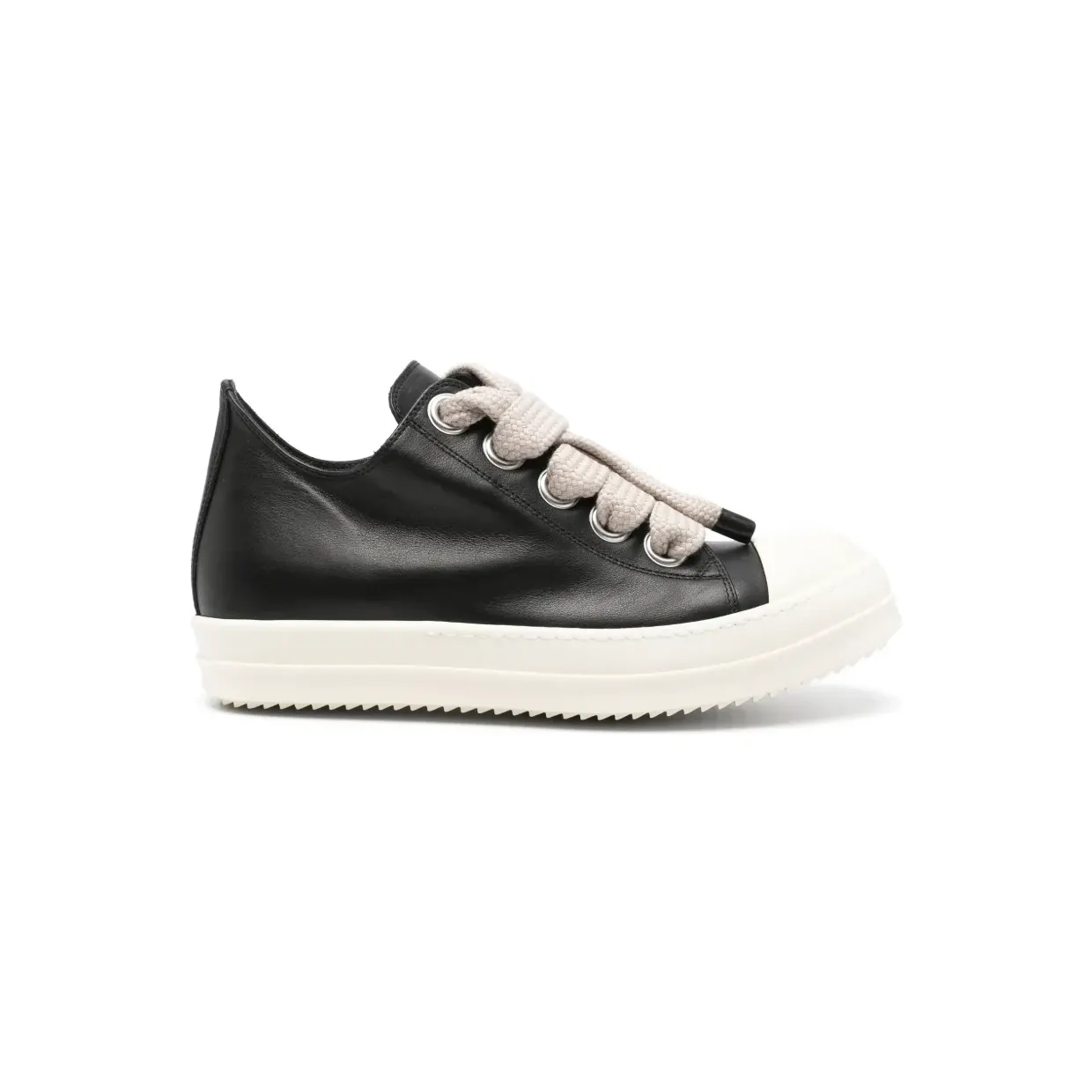 Rick Owens Jumbolace Low leren “Black” (RU02F4893LCOW2)