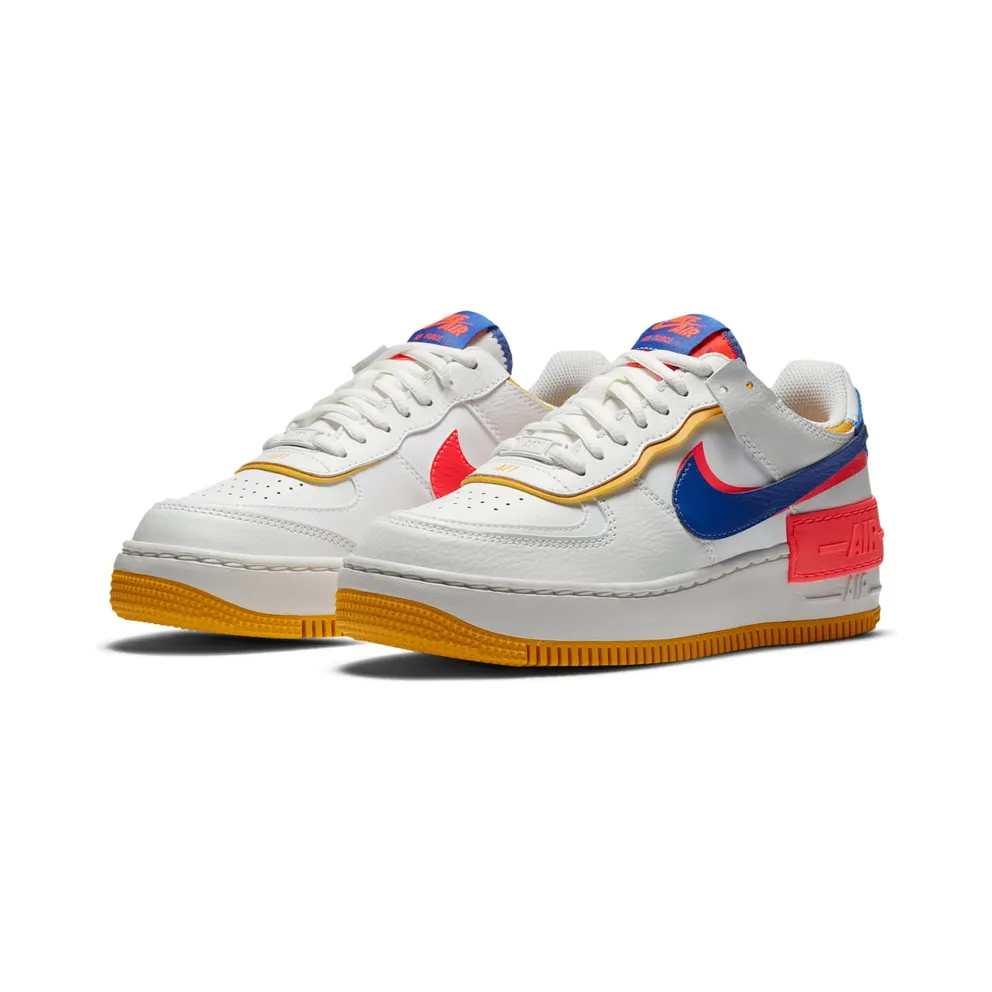 Nike Air Force 1 Shadow White Flash Crimson Astronomy Blue (W) Summit White/Flash Crimson-Dark Sulfur-Astronomy Blue (CI0919-105)