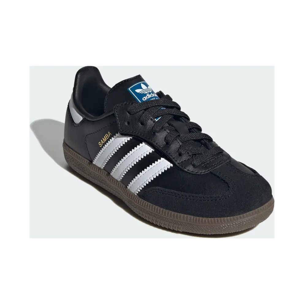 Adidas Samba OG Comfort Closure with Elastische Veters Kids Core Black / Cloud White / Gum (JQ6390)