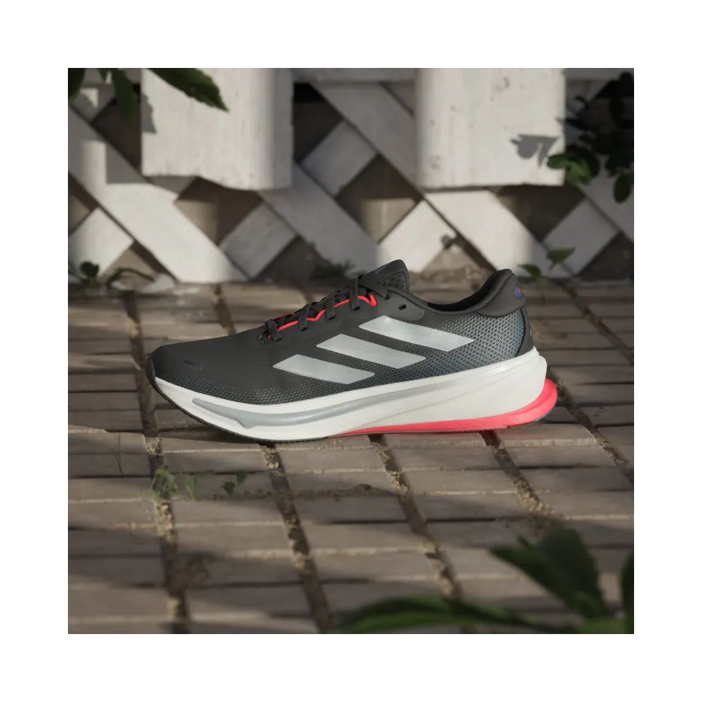 Adidas Supernova Rise 2 Running Shoes Core Black / Halo Silver / Lucid Red (JQ7699)