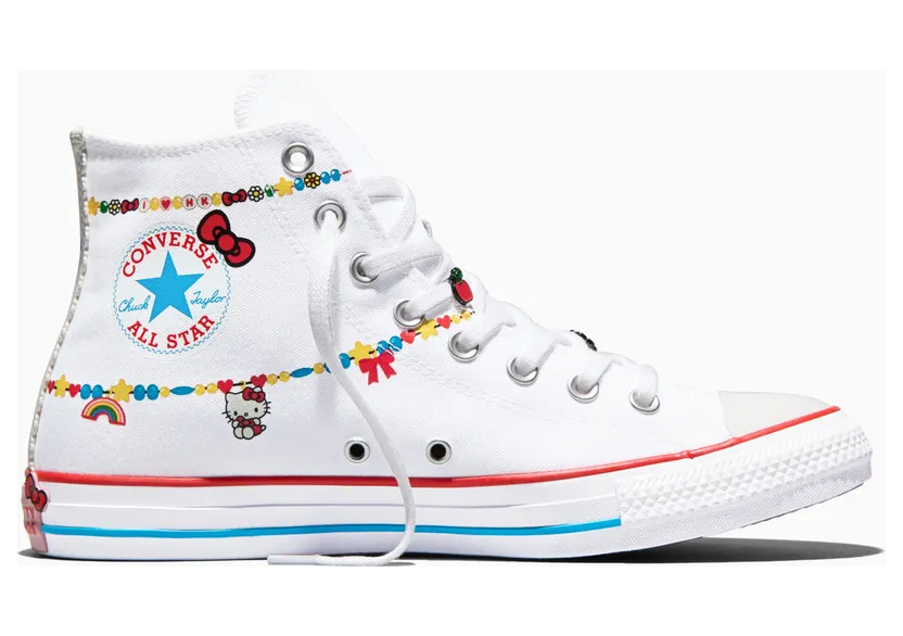 Sneakers Converse x Hello Kitty and Friends Chuck Taylor All Star Hi White/ Red/ Yellow (A17699C)