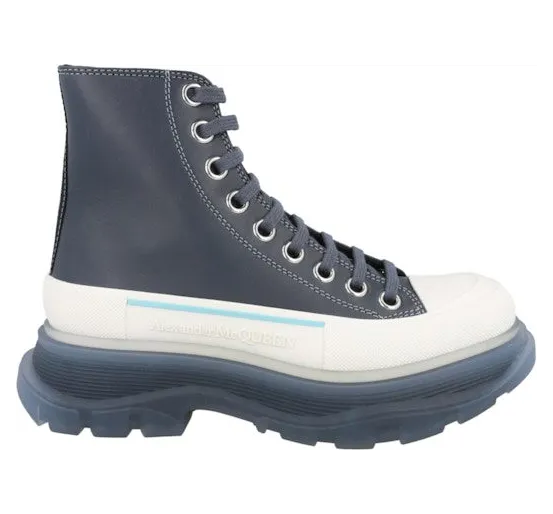 Alexander McQueen Tread Slick Boot Navy White (702041WHZ6D1137)