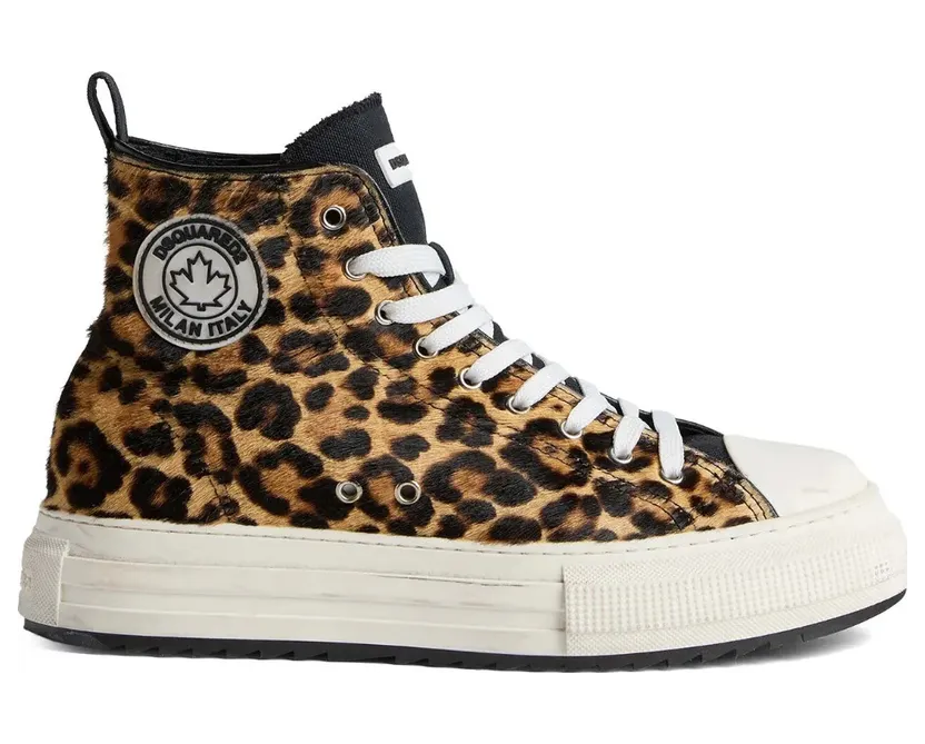 DSQUARED2 High-Top- mit Leo-Print – Black (SNM030801506782)