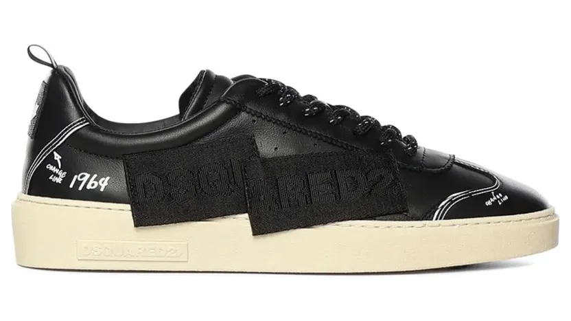 DSQUARED2 Rider mit Buchstaben-Applikation – Black (SNM0483)
