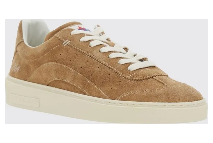 Dsquared2 Suede Calfskin Low-Top with Applied Side Logo Beige (SNM0470015035205076)