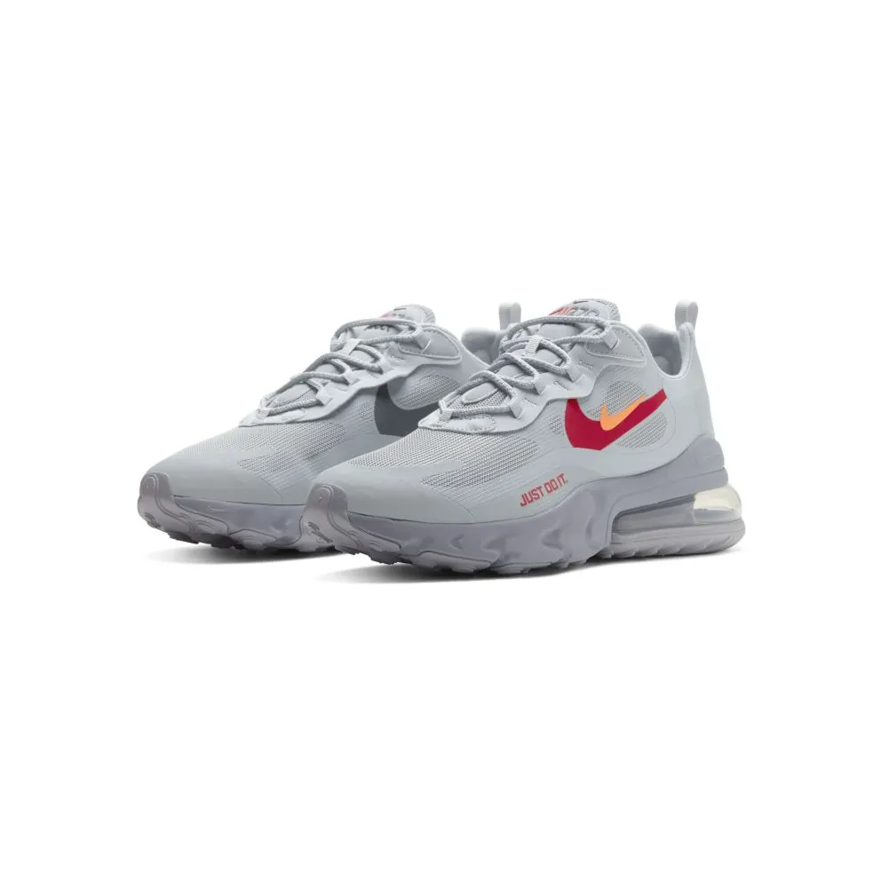 Nike Air Max 270 React Just Do It Grey Wolf Grey/University Red-Anthracite-Hyper Crimson (CT2203-002)