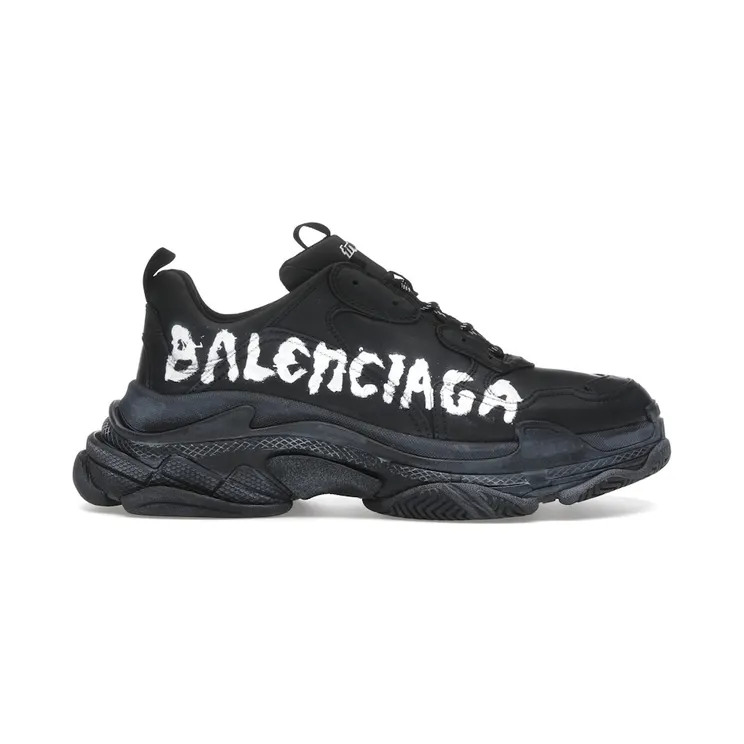 Balenciaga Triple S Black White Graffiti (536737WTSPL1090)