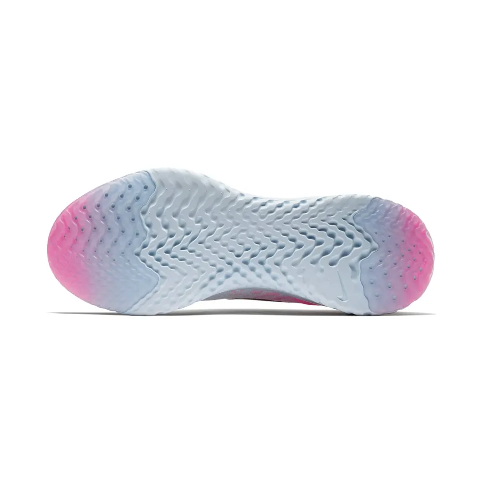 Nike Epic React Flyknit First Blush Pure Platinum/Black-Hydrogen Blue (AQ0067-007)