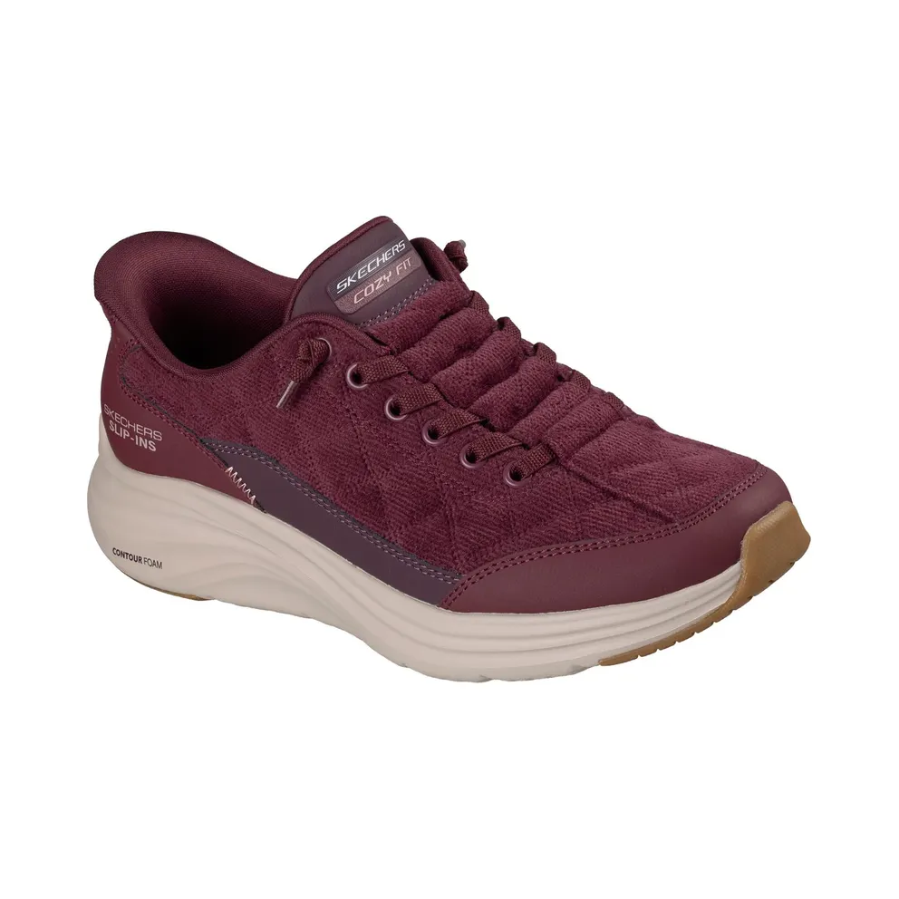 Skechers Slip-ins: Contour Foam – Cozy Fit Luxe Comfort Sneaker Bordeauxrood