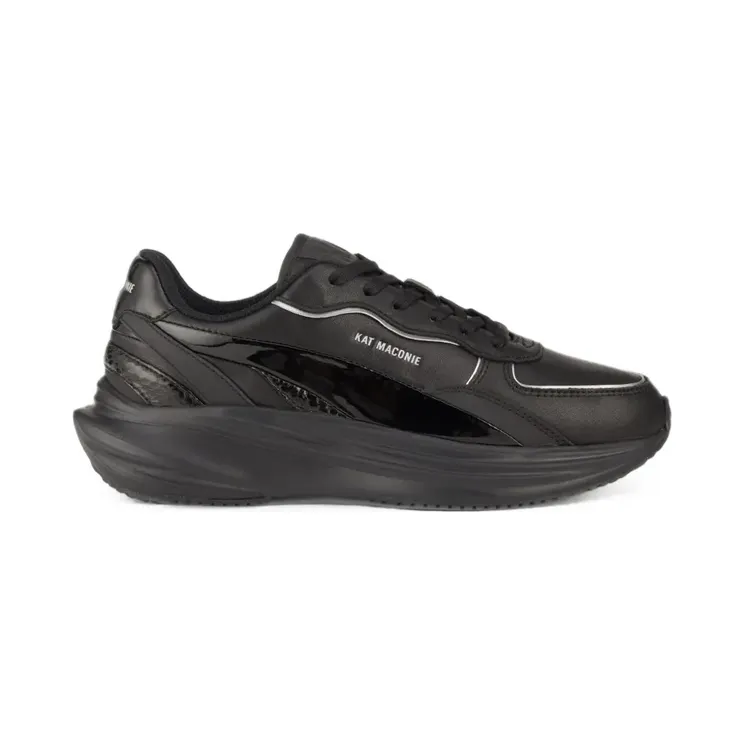 Kat Maconie Aura snakeskin-effect panelled “Black” (KMFAUR000001)